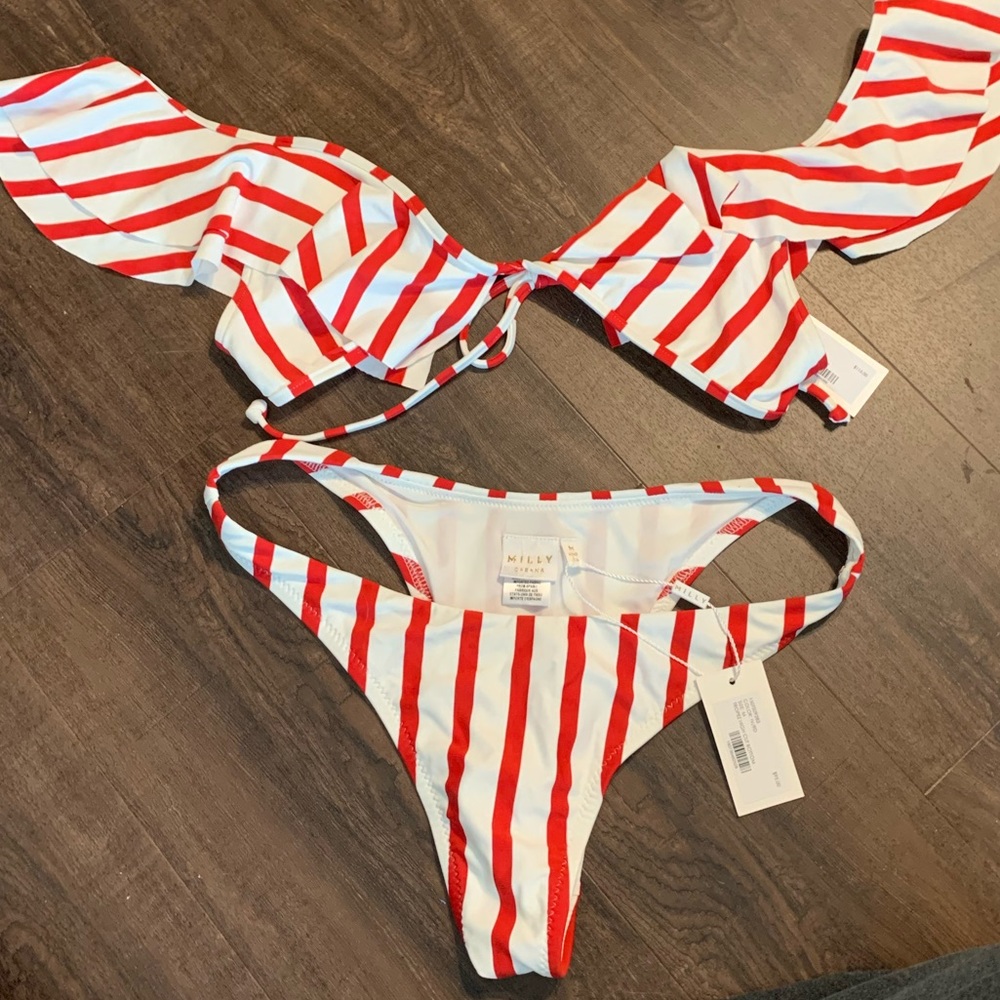 NWT Milly Cabana Striped Bikini